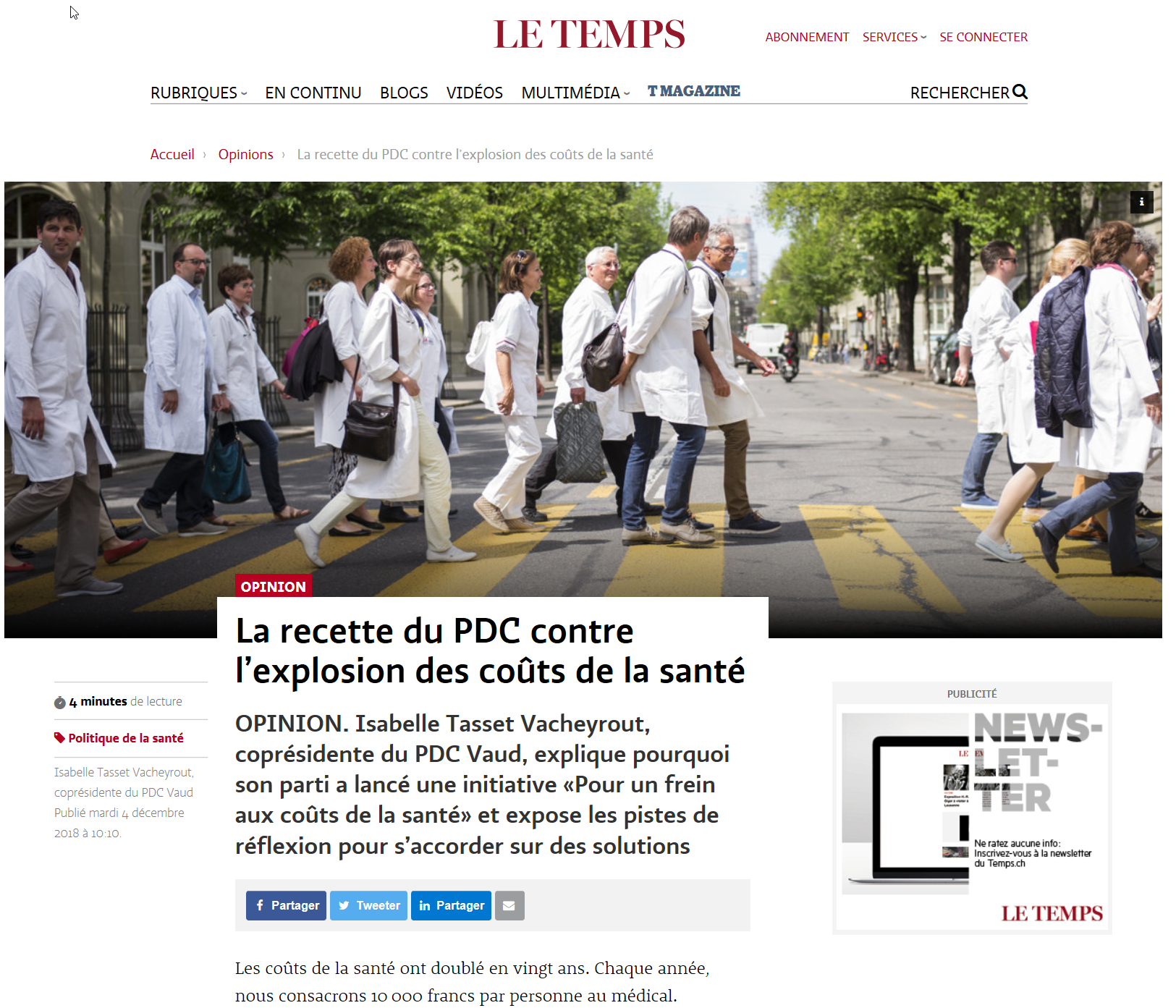 Opinions recette pdc contre lexplosion couts sante Image